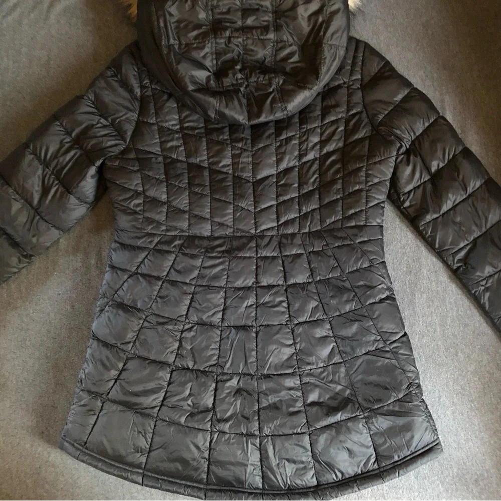 Bebe Sport - Hooded Anorak Parka Puffer Jacket w/Removable Faux Fur Trim - Picture 12 of 16